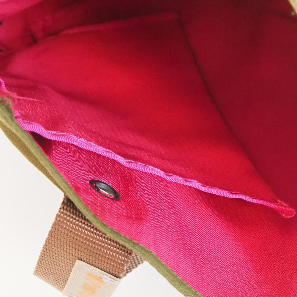 III Parcel Urban Utility Shoulder Tote Green Pink Ripstop Nylon Gorpcore Pouch - Picture 11 of 14
